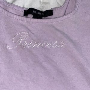 Forever 21 Princess crop top